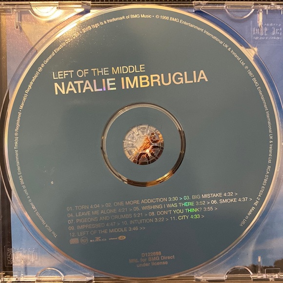 Natalie Imbruglia “Left of the Middle” - CD USED - Picture 4 of 5